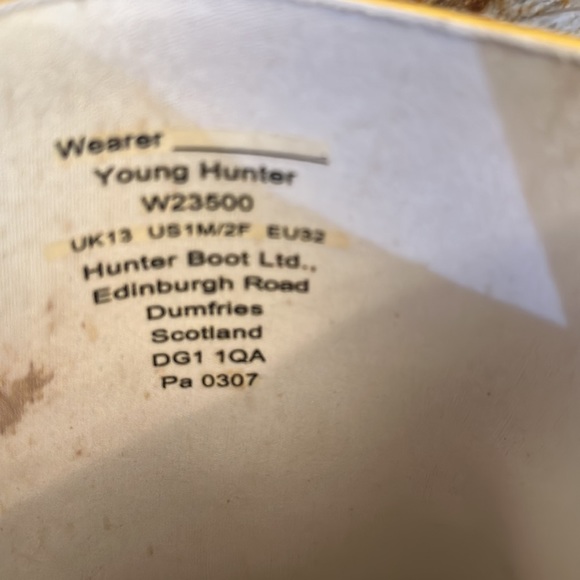 Kids Hunter Yellow Rain-boots - Picture 7 of 7